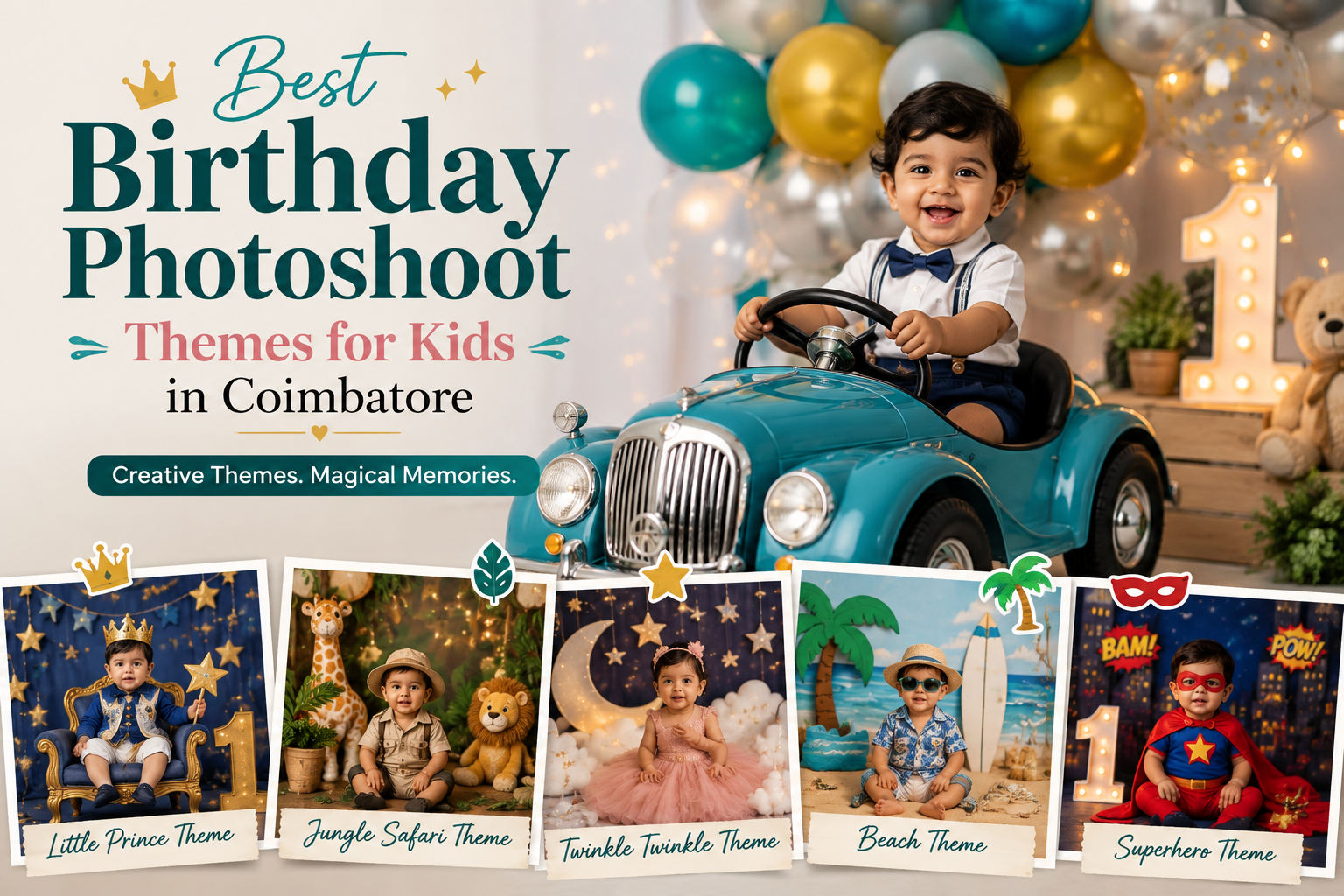Best Birthday Photoshoot Themes for Kids in Coimbatore