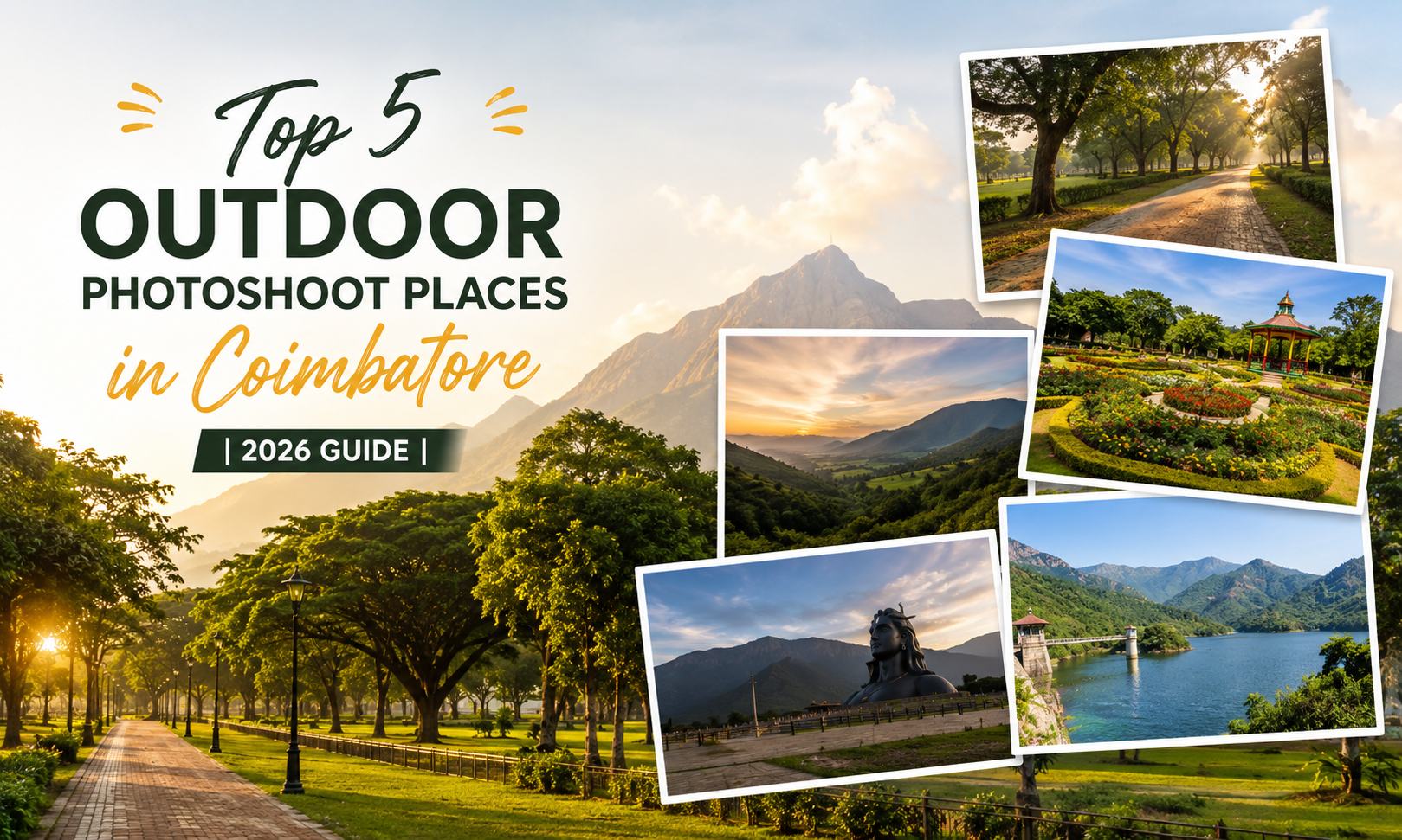 Top 5 Outdoor Photoshoot Places in Coimbatore | 2026 Guide